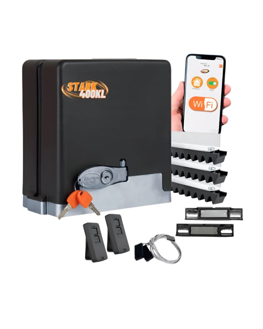Kit Motor Eletronico Dz Stark 400kl 2tx Wi-fi Ppa Z18 3,5m